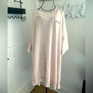 Free People Pale Pink Oversize T